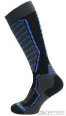 BLIZZARD Profi ski socks, black/anthracite/blue