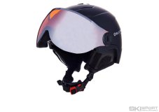 Blizzard DOUBLE VISOR black matt, orange lens, mirror
